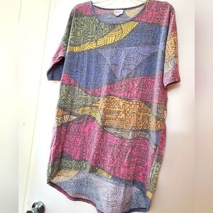 Lularoe Irma Tunic. Multi Color Geometric Design. Size Small